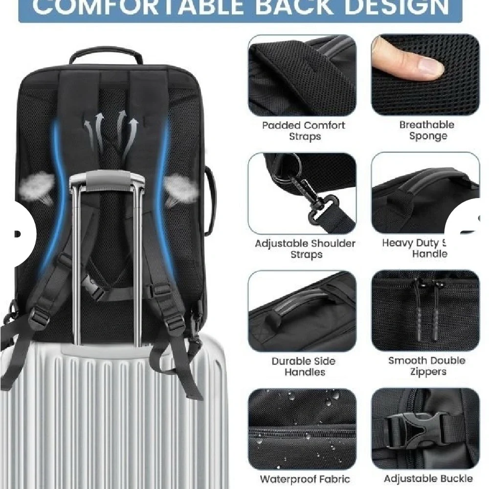 LINI Jet Black unisex Backpack